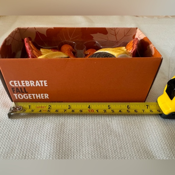 New/Open Box Hand Painted Turkey Salt & Pepper Shaker - Thanksgiving, Holidays - Picture 13 of 15